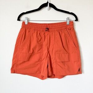 REI Co-op Trailmade Cargo Shorts Womens Small Orange Outdoor Hiking Pockets